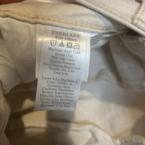 Everlane Cream Jeans size 27 - Picture 6 of 7